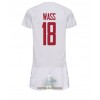 Officiële Voetbalshirt + Korte Broek Denemarken Daniel Wass 18 Uit WK 2022 - Kids